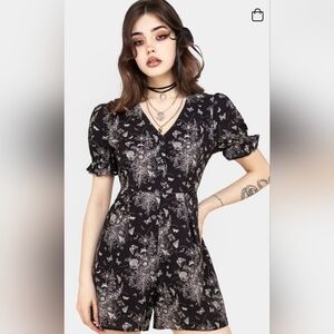 Disturbia Thalia Button Up Playsuit